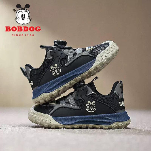 Маратонки BOBDOG Classic в черно и сиво, отличаващи се с уникален дизайн и удобна кройка за активно носене.
