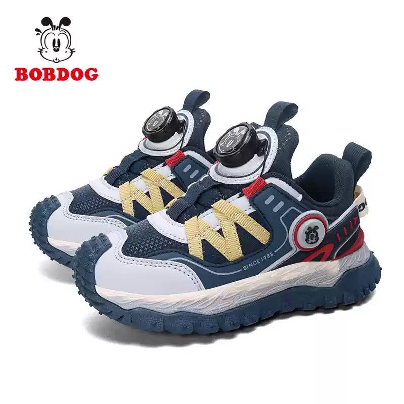 BOBDOG Grip sneakers featuring a stylish design with unique lacing system and vibrant colors, perfect for active kids.