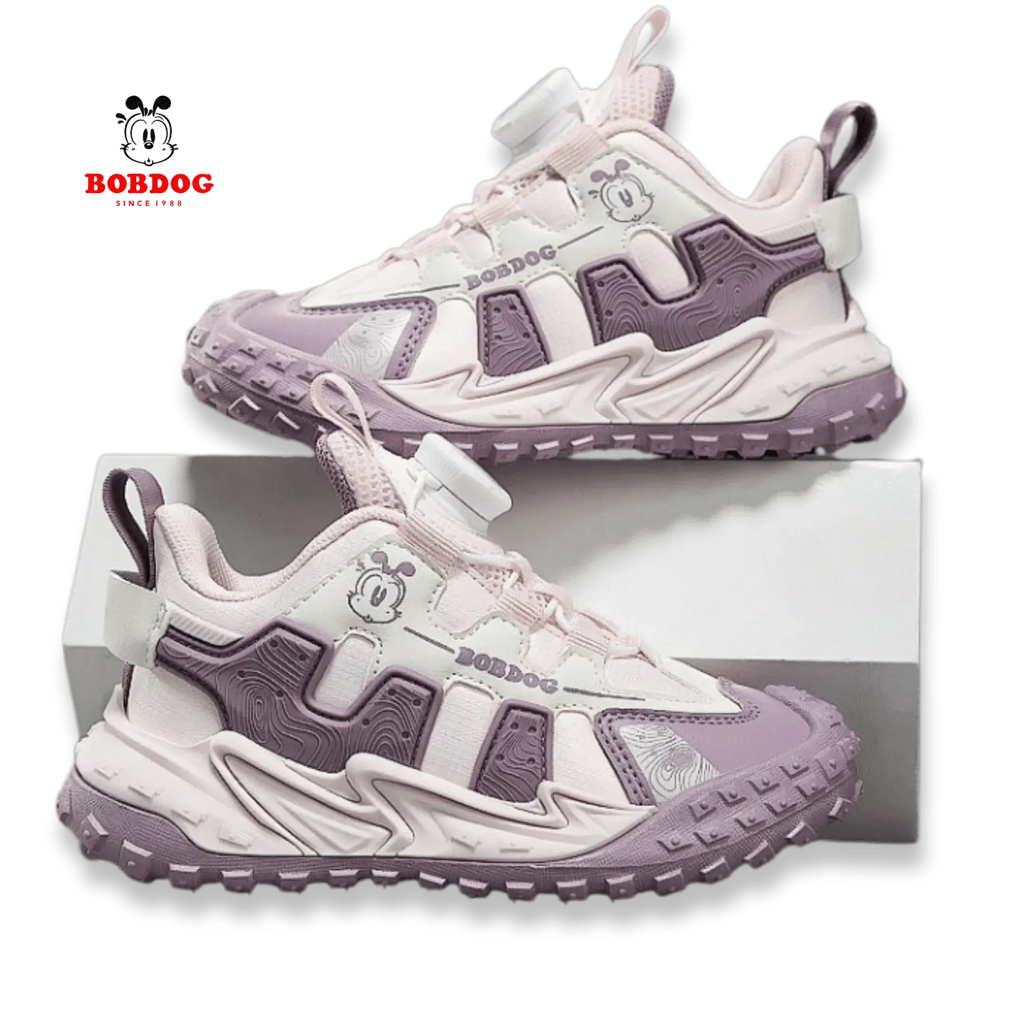 Обувки BOBDOG Pink Wave в светло розово, с атрактивен дизайн и удобна подметка.