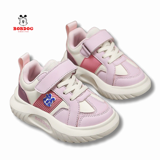 Спортни обувки BOBDOG Vibe в розово с удобна подметка и велкро закопчаване.