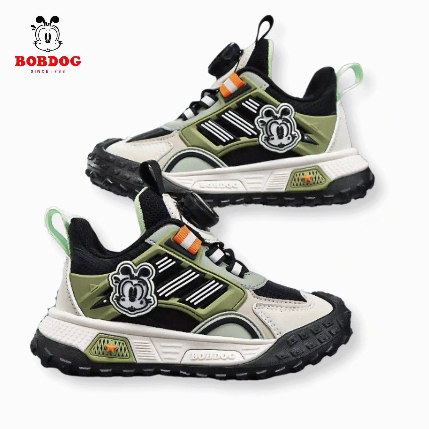 Маратонки BOBDOG S/G с уникален дизайн и оригинални цветове, подходящи за активни деца.