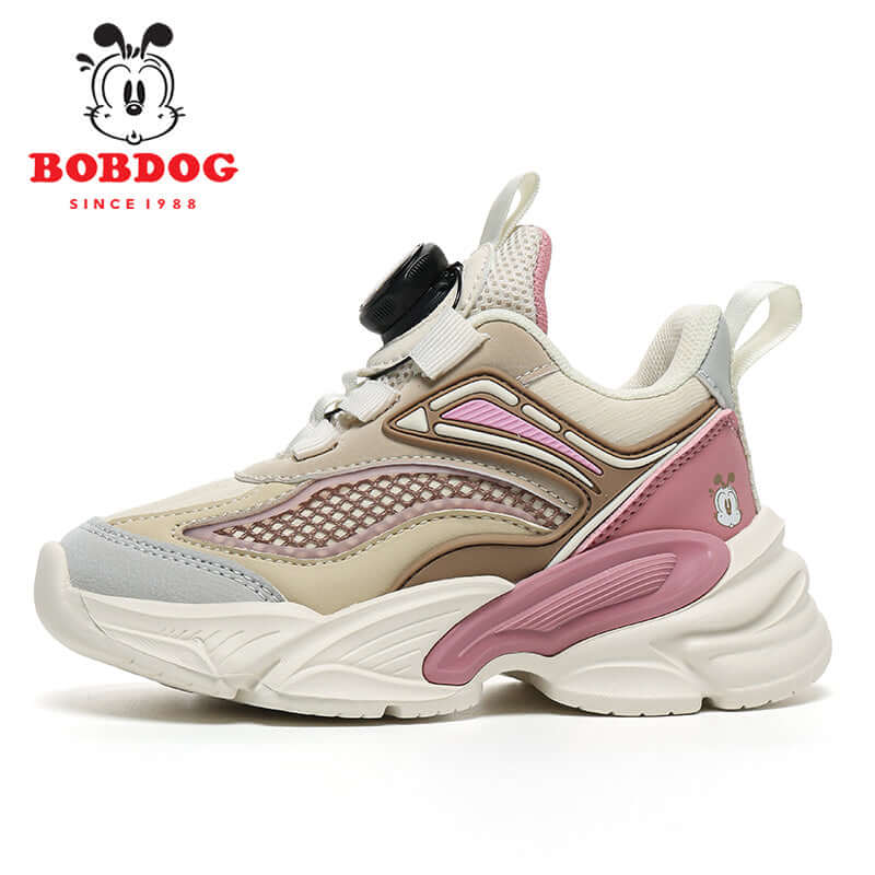 Модерни маратонки BOBDOG в бежово и розово с уникален дизайн и комфорт.