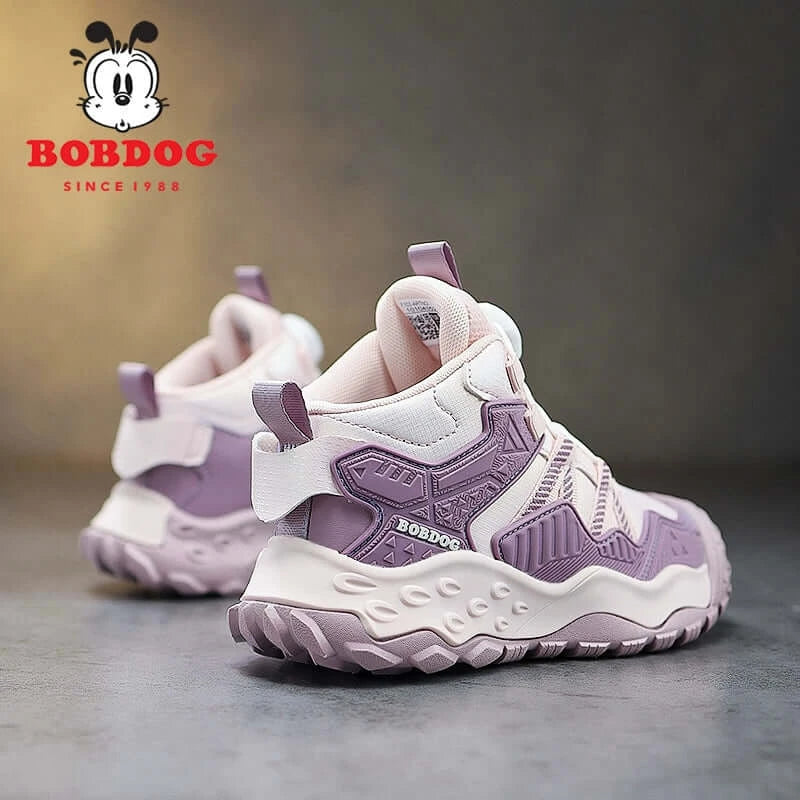 BOBDOG-BootPro детски маратонки лилави с шита подметка и мемори стелка, олекотени, лесно обуване, размери 26-33