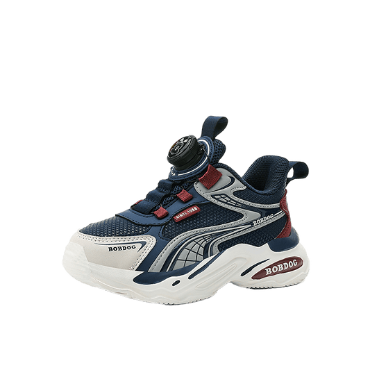 BOBDOG-Bord детски маратонки синьо-бели, шита подметка, мемори стелка, олекотени, лесно обуване, размери 26-33