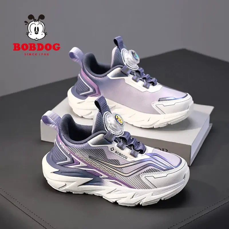 BOBDOG-VTraining детски маратонки в лилаво, шита подметка и мемори стелка, олекотени, лесно обуване, за игра и спорт