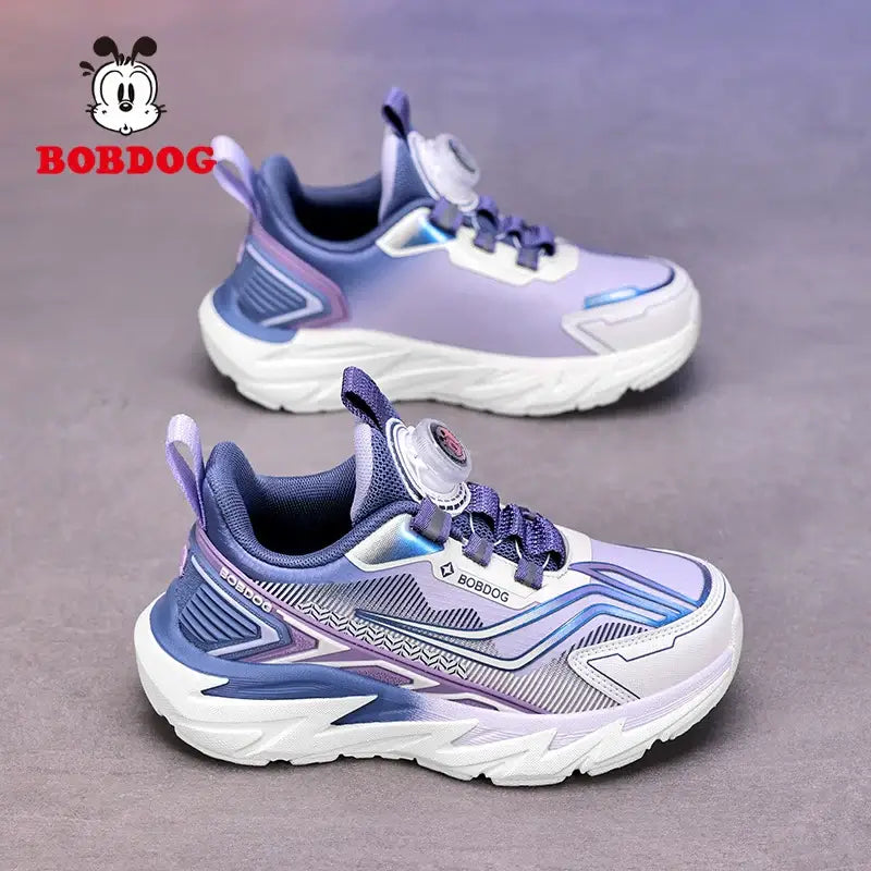 BOBDOG-VTraining детски маратонки в лилаво със шита подметка, мемори стелка и лесно обуване, олекотени и издръжливи